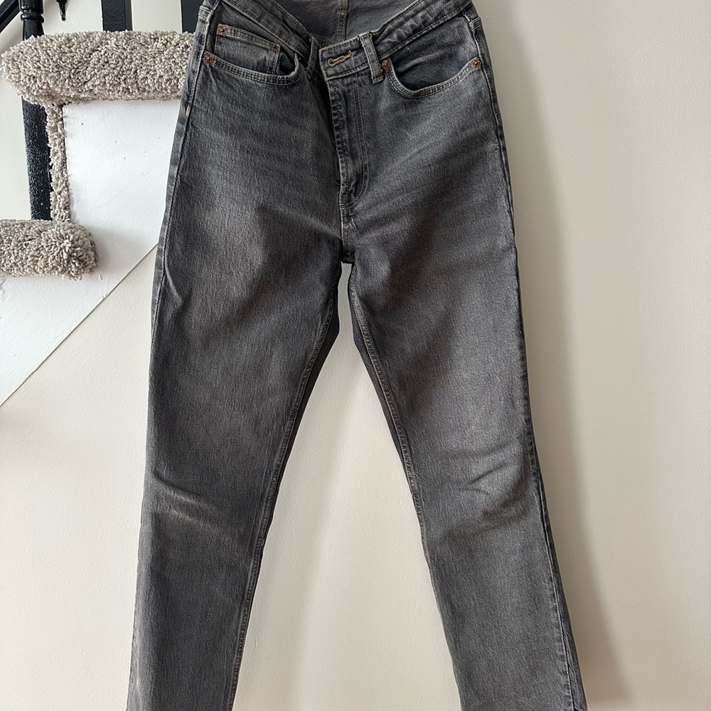 Zara Charcoal Denim Jeans